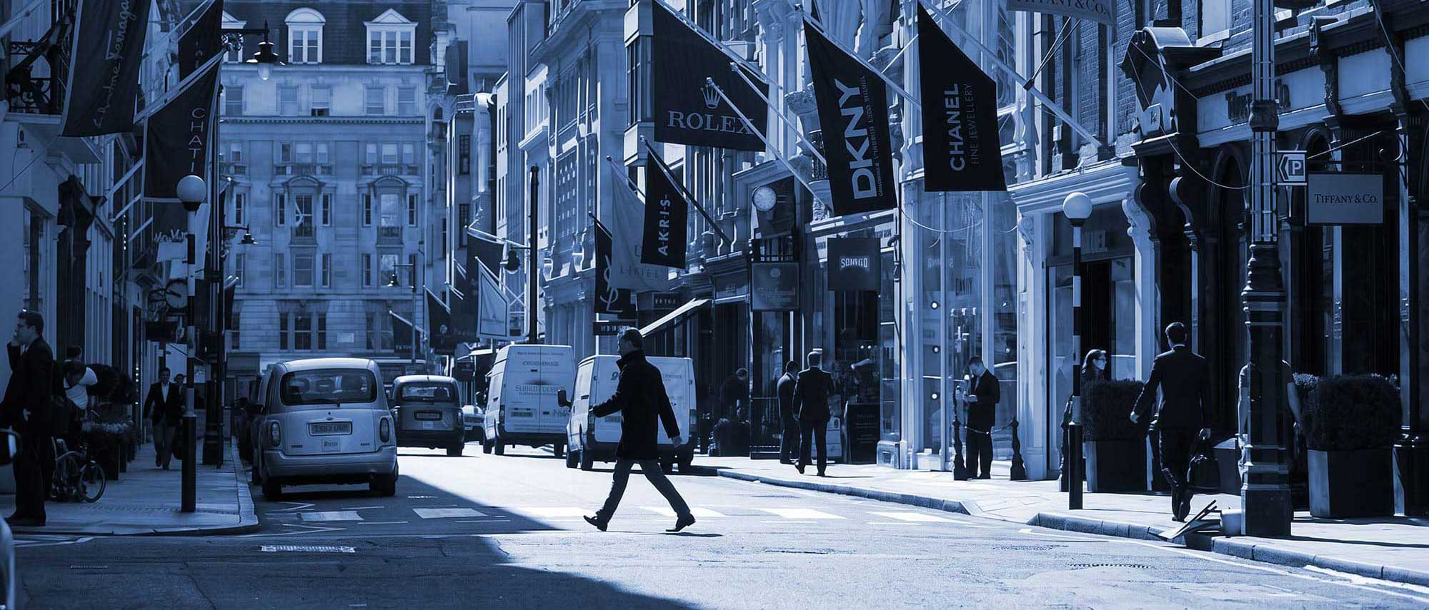 Old Bond Street in Mayfair, London